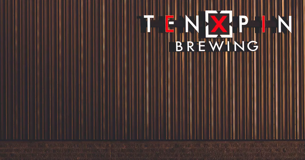 Ten Pin Brewing sign